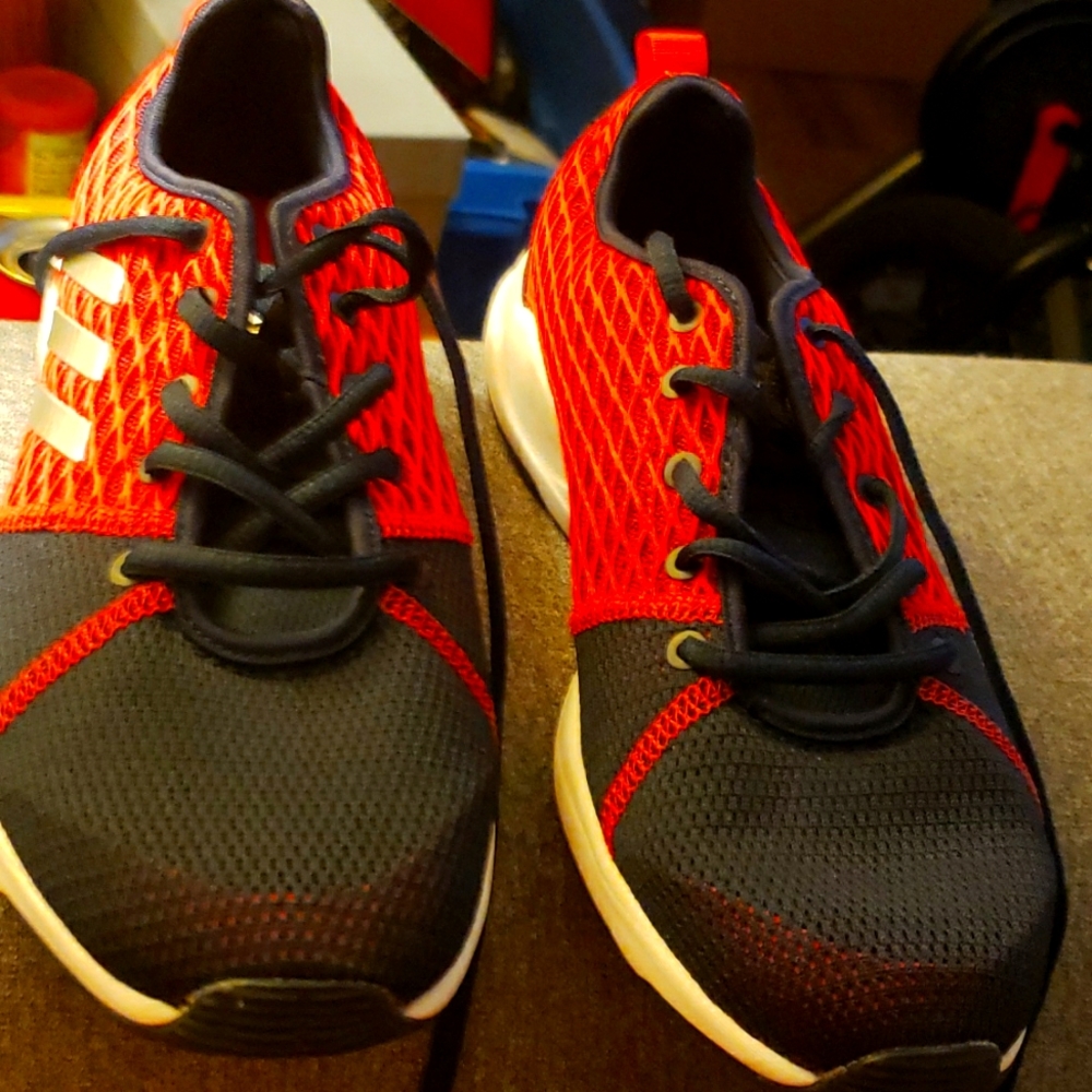 Adidas cloudfoam running shoes, size 8